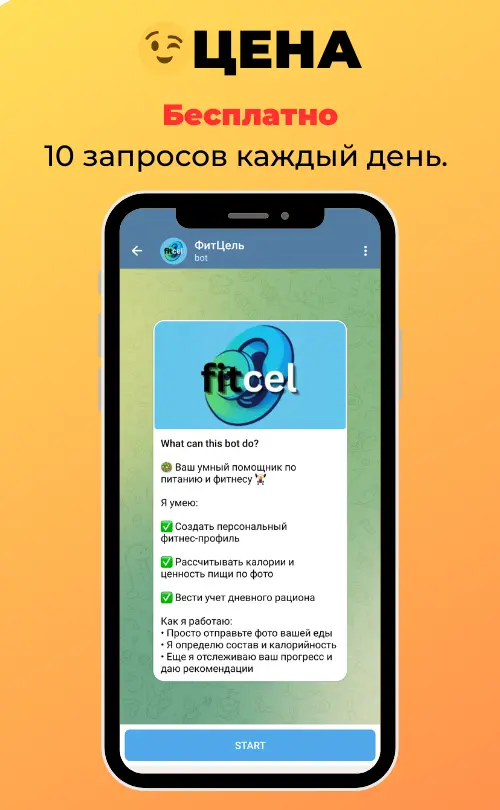 FitCel — расчёт суточной нормы калорий для похудения